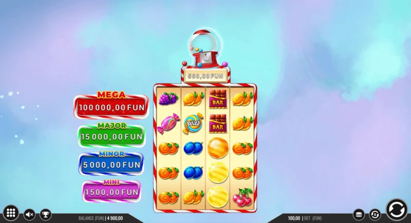 Sweet Candy Cash Stash - monedha cash në raundin Hold and Win