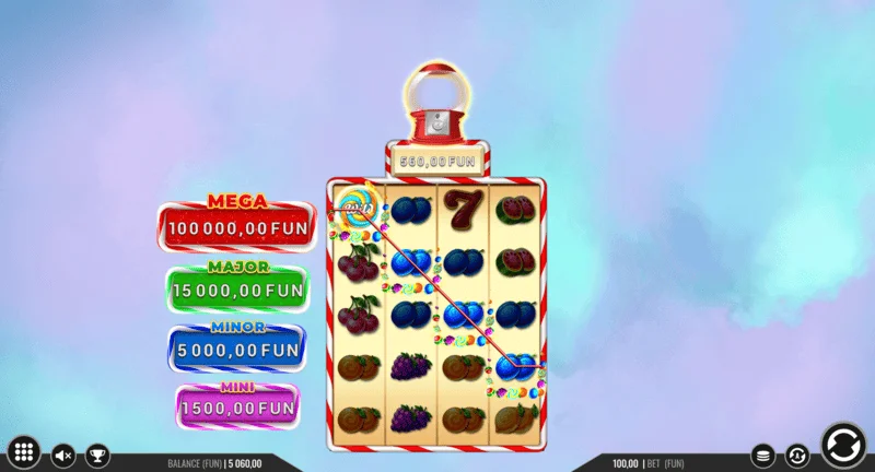 Sweet Candy Cash Stash - cash collector në veprim
